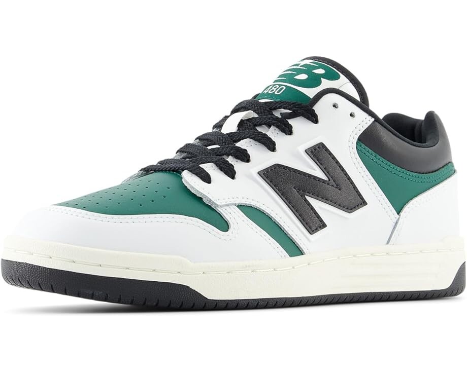 

Кроссовки New Balance 480, цвет White/Marsh Green