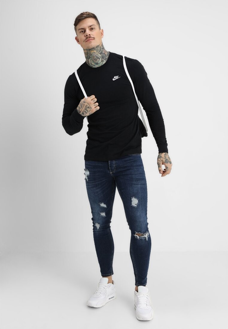 Футболка с длинным рукавом Club Tee Nike, черный — фото 2