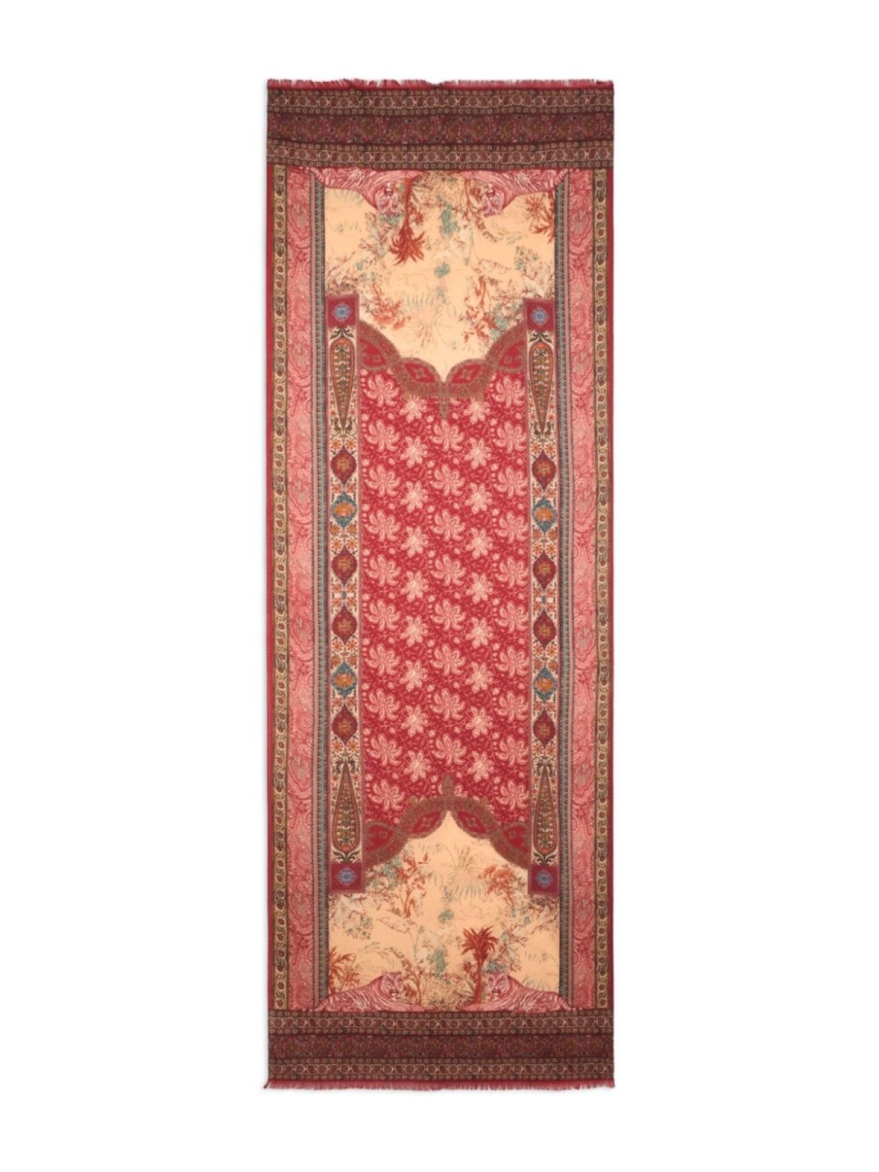 

ETRO шарф с абстрактным узором, красный