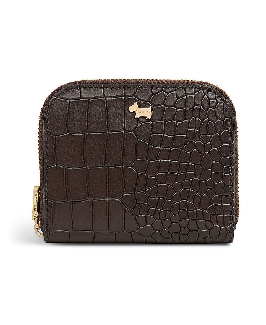 

Кошелек Percy Grove с застежкой-молнией и имитацией крокодиловой кожи Radley London, Dark Oak
