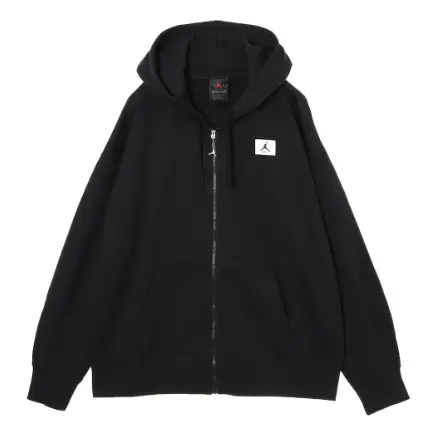 

Толстовка (WMNS) Air Jordan Flight Full-Zip Hoodie 'Black', черный