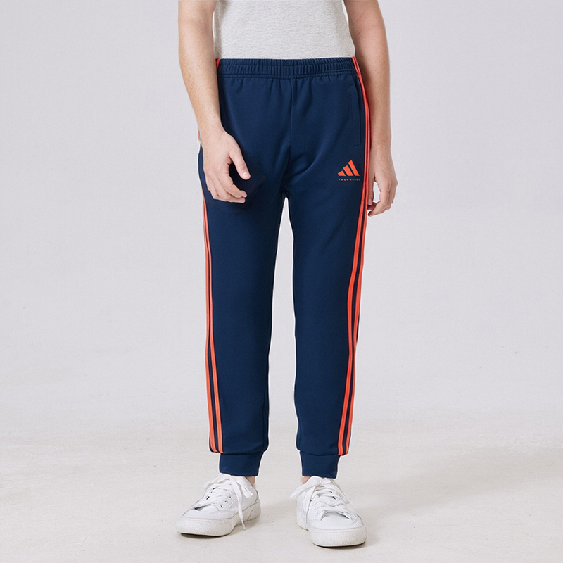 Вязаные спортивные штаны Unisex Adidas, темно-синий — фото 3