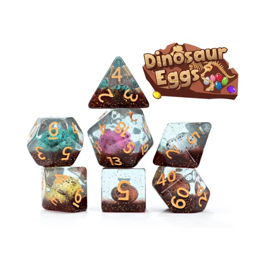 

Поликомплект - яйца динозавров (7), Inclusion Dice (Gate Keeper Games)