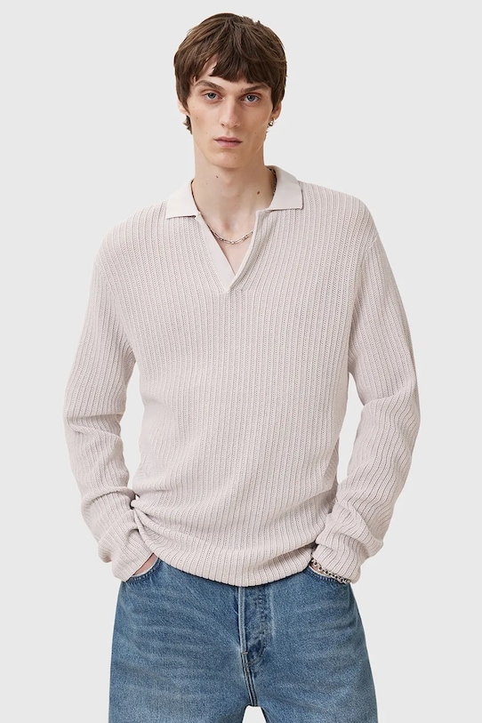 

Хлопковый свитер THOMA Allsaints, бежевый