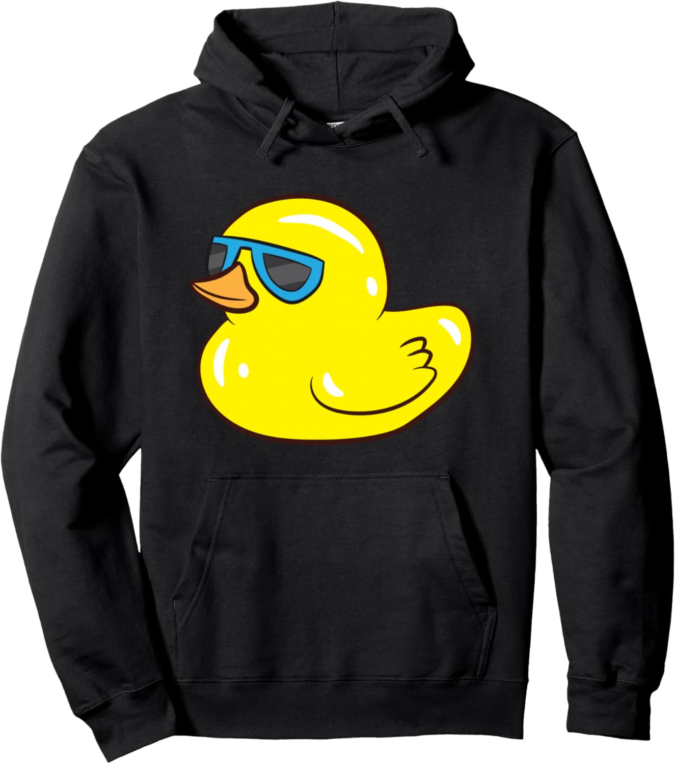 

Толстовка с капюшоном в виде резиновой уточки и солнцезащитными очками Rubber Duck Lover'S Shop, черный