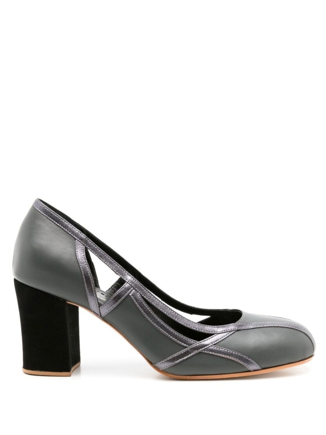 

Sarah Chofakian Jubilee 55mm cut-out pumps, серый