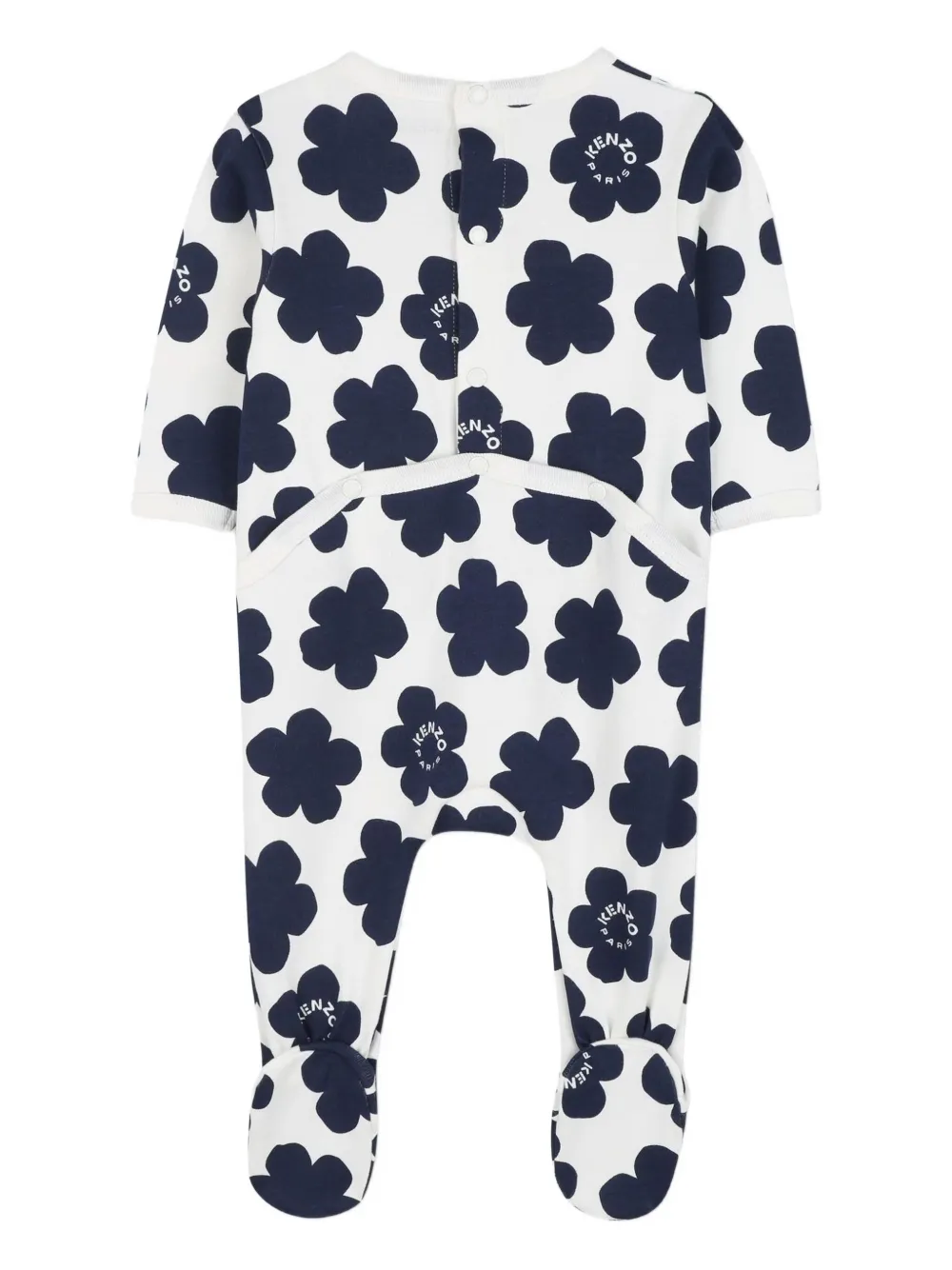 

Пижама с цветочным принтом Kenzo Kids, белый