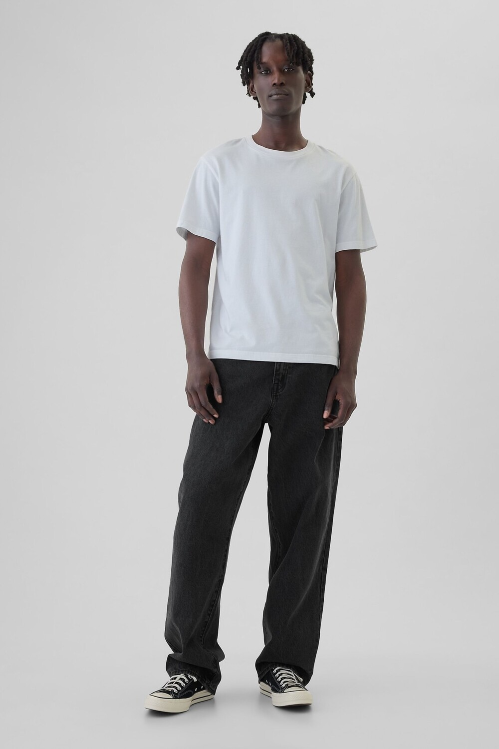 

Мешковатые джинсы свободного кроя Gap, черный