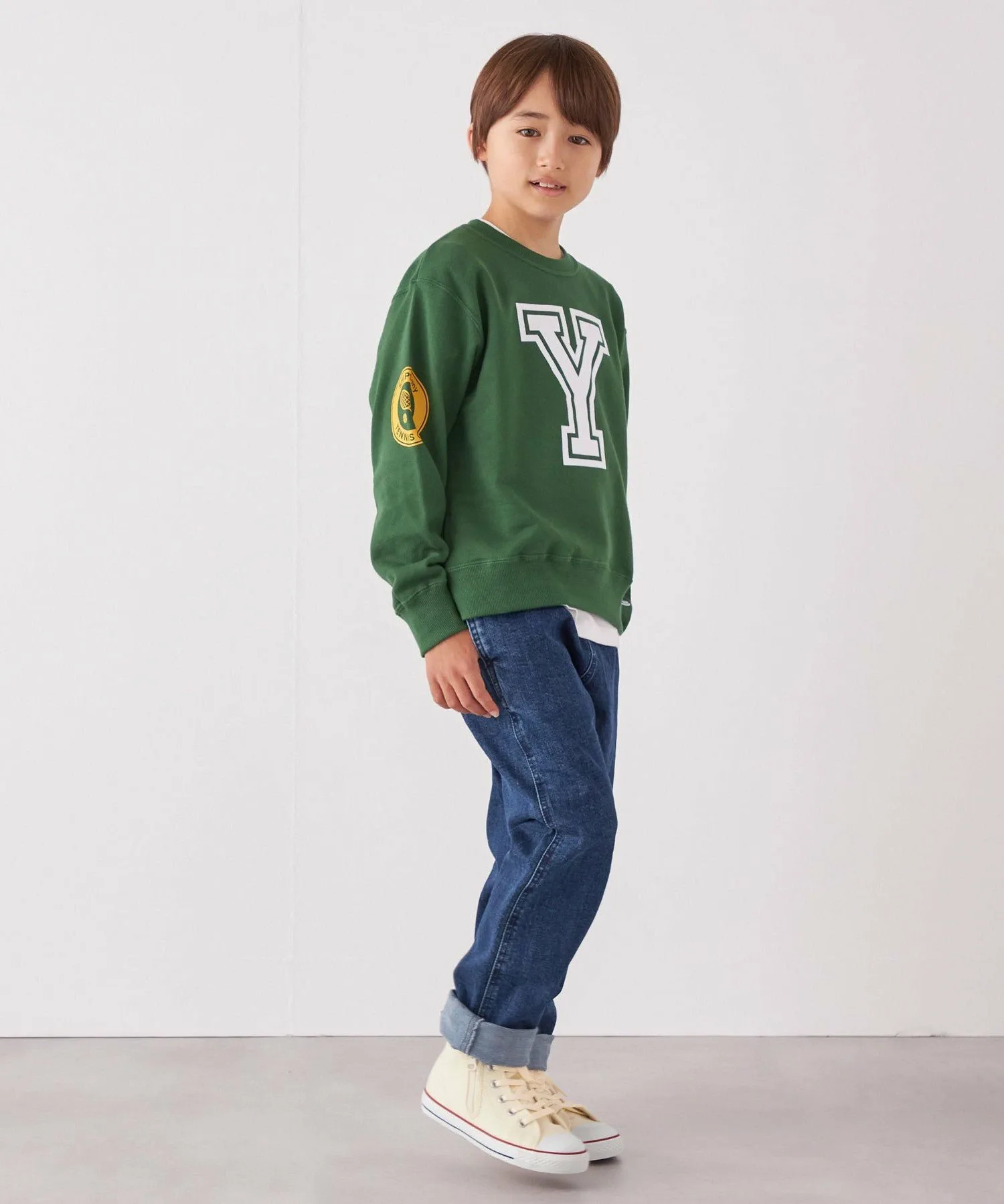 Толстовка Champion: Tennis Club с круглым вырезом (детская) SHIPS any, Green — фото 3