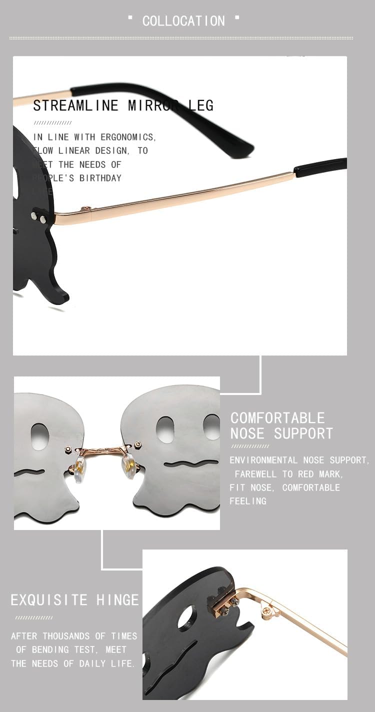 

Креативные классические модные персонализированные солнцезащитные очки для женщин и мужчин, а также для вечеринок на Хэллоуин и Рождество, модель M182 MCZTO, Select Color