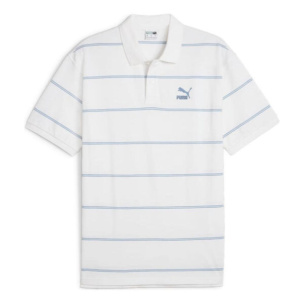 

Рубашка поло team polo shirt 'white blue' Puma, белый