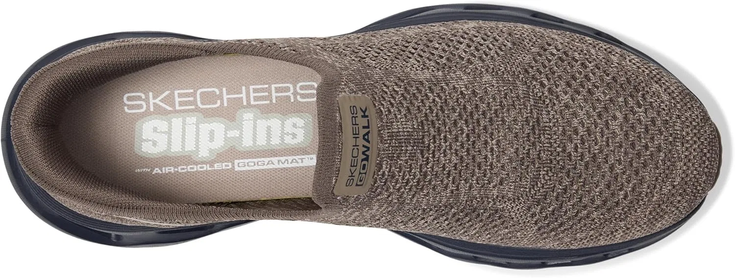 Мужские кроссовки Skechers Go Walk Glide Step 2.0 Caleb Hands Free Slip-ins Trainers, Brown — фото 2
