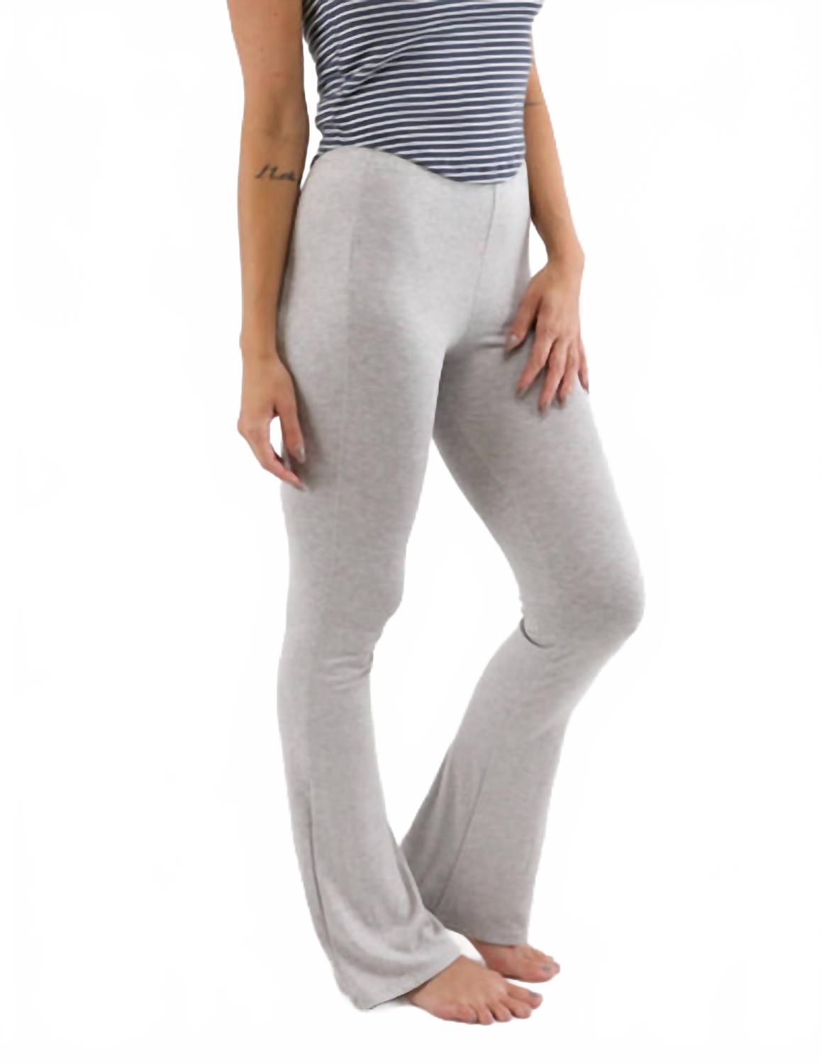 

Укороченные расклешенные брюки в сером меланже Glyder, серый