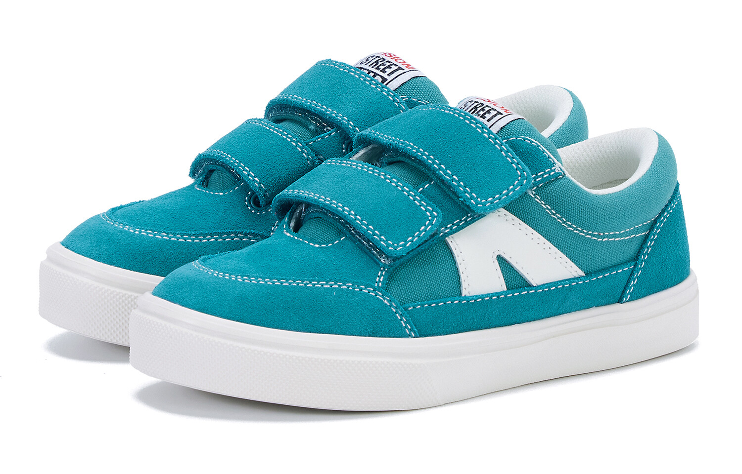 Детские парусиновые туфли Stick Light Kids Low-top бирюзового цвета Vision Street Wear, бирюзовый — фото 2