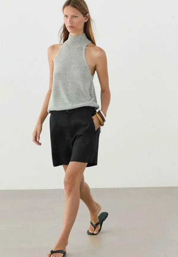 Шорты Massimo Dutti, черный — фото 2