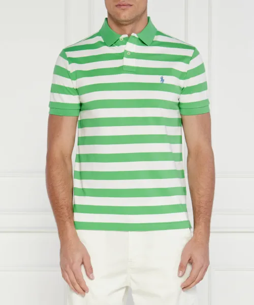 

Футболка поло Slim fit Polo Ralph Lauren, зеленый