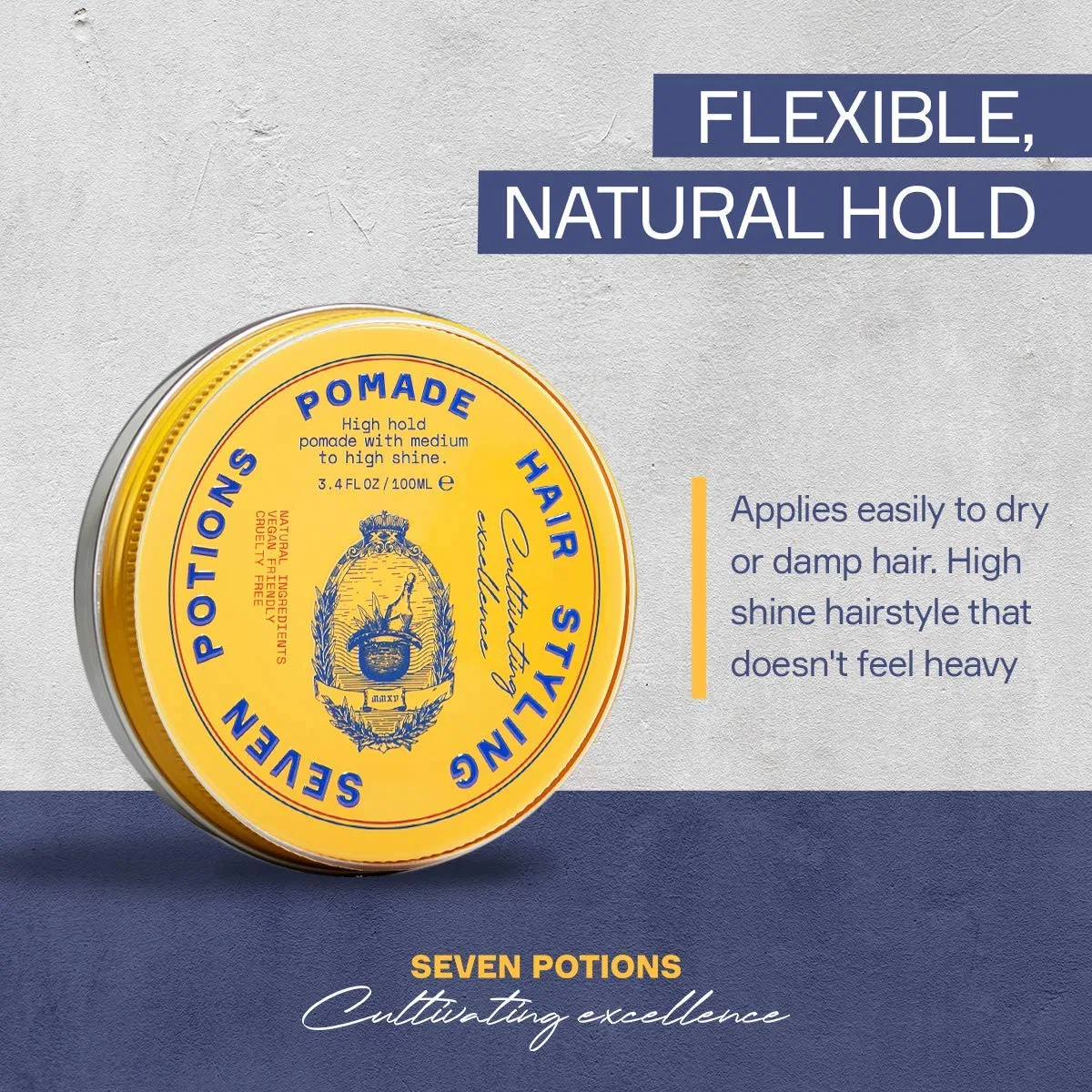 Помада для укладки волос «Natural Pomade» от Seven Potions Seven Potions — фото 3