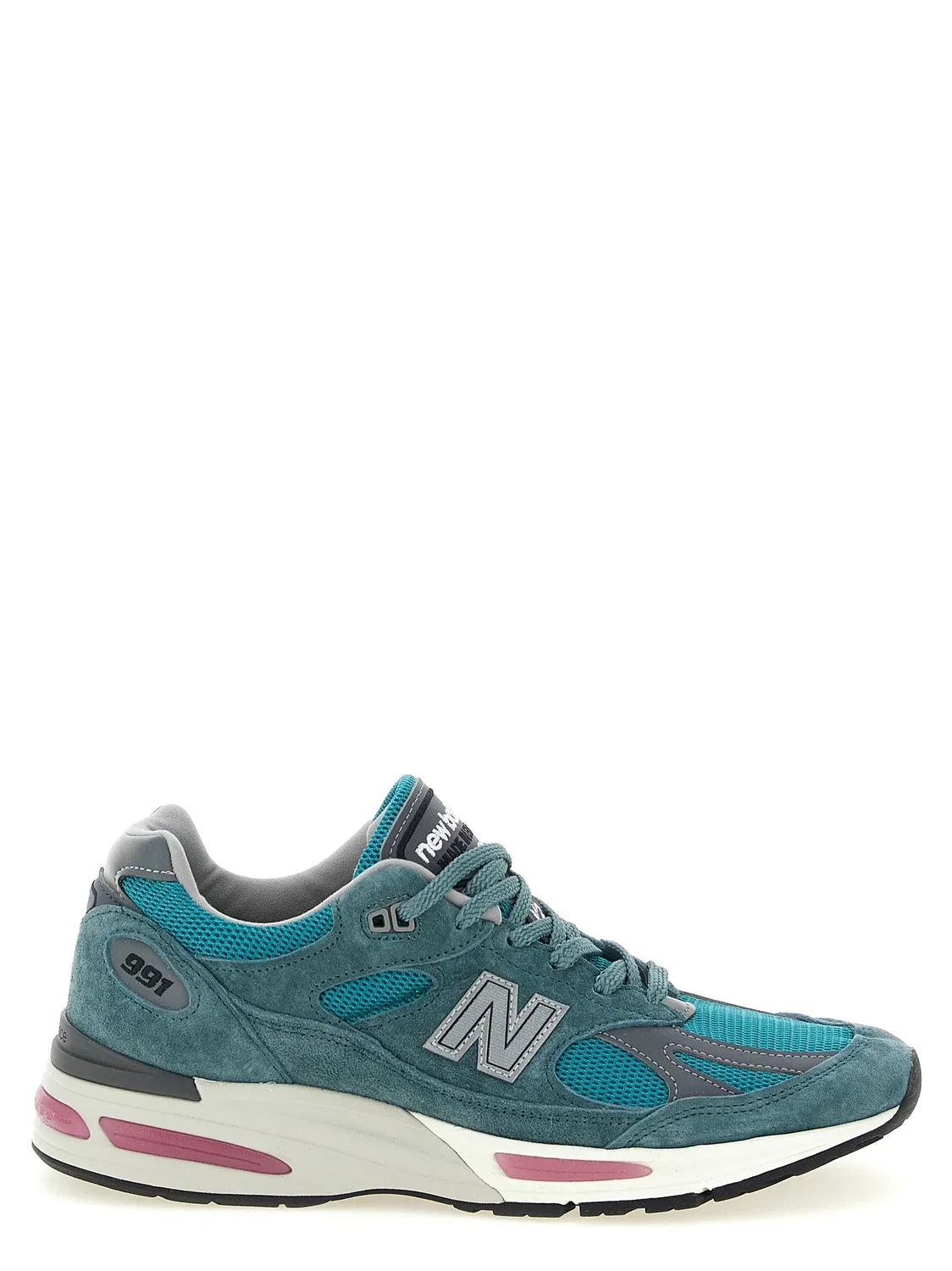 Кроссовки 'Сделано в Великобритании 991v2' NEW BALANCE, зеленый