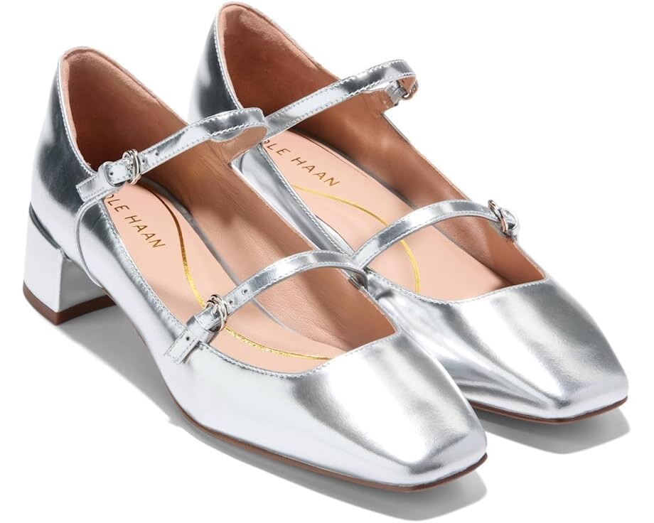 

Туфли Cole Haan Paxton Maryjane Pump, цвет Silver Specchio