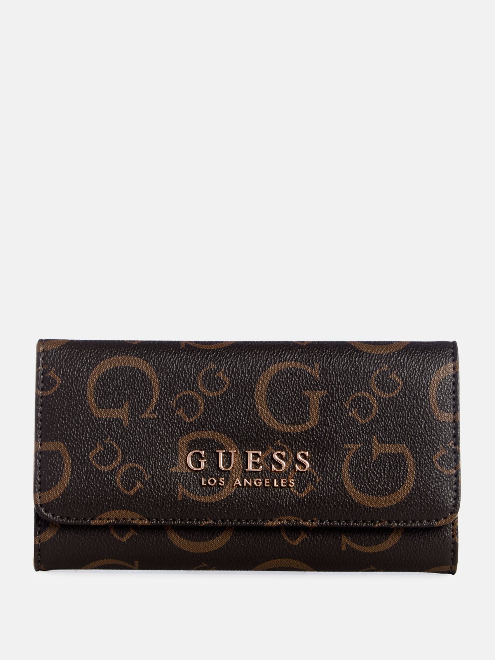

Тонкий кошелек-клатч Saffron Guess Factory, цвет natural