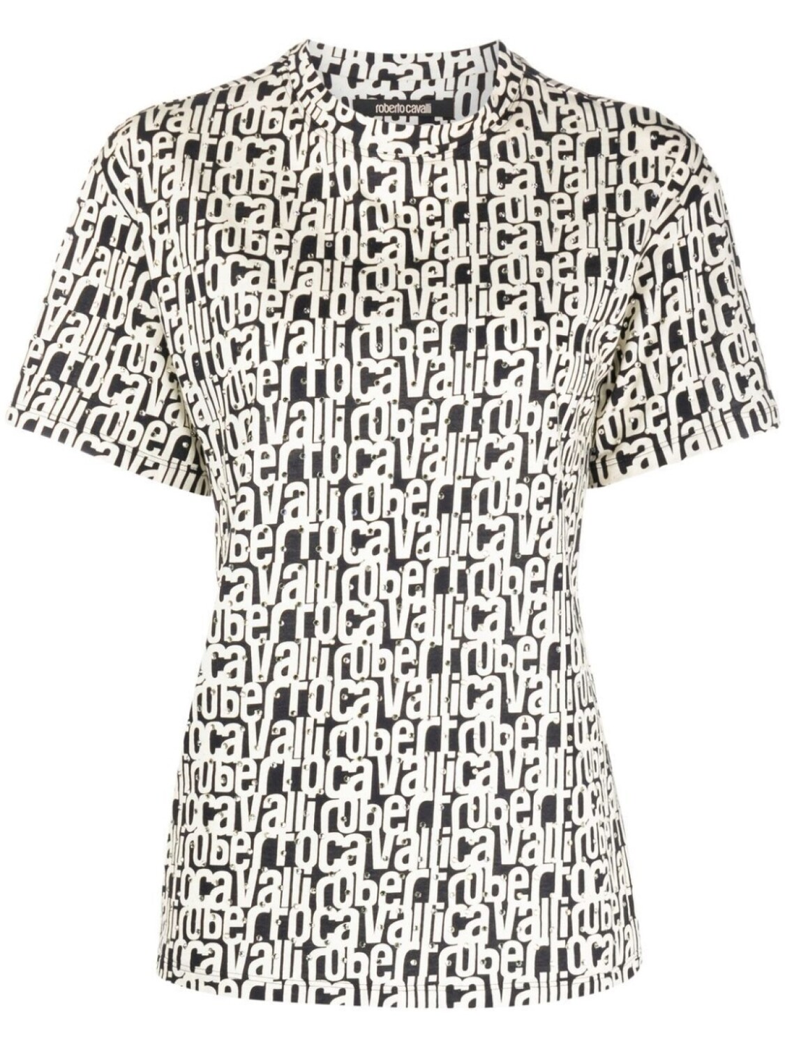 

Roberto Cavalli футболка с логотипом, черный