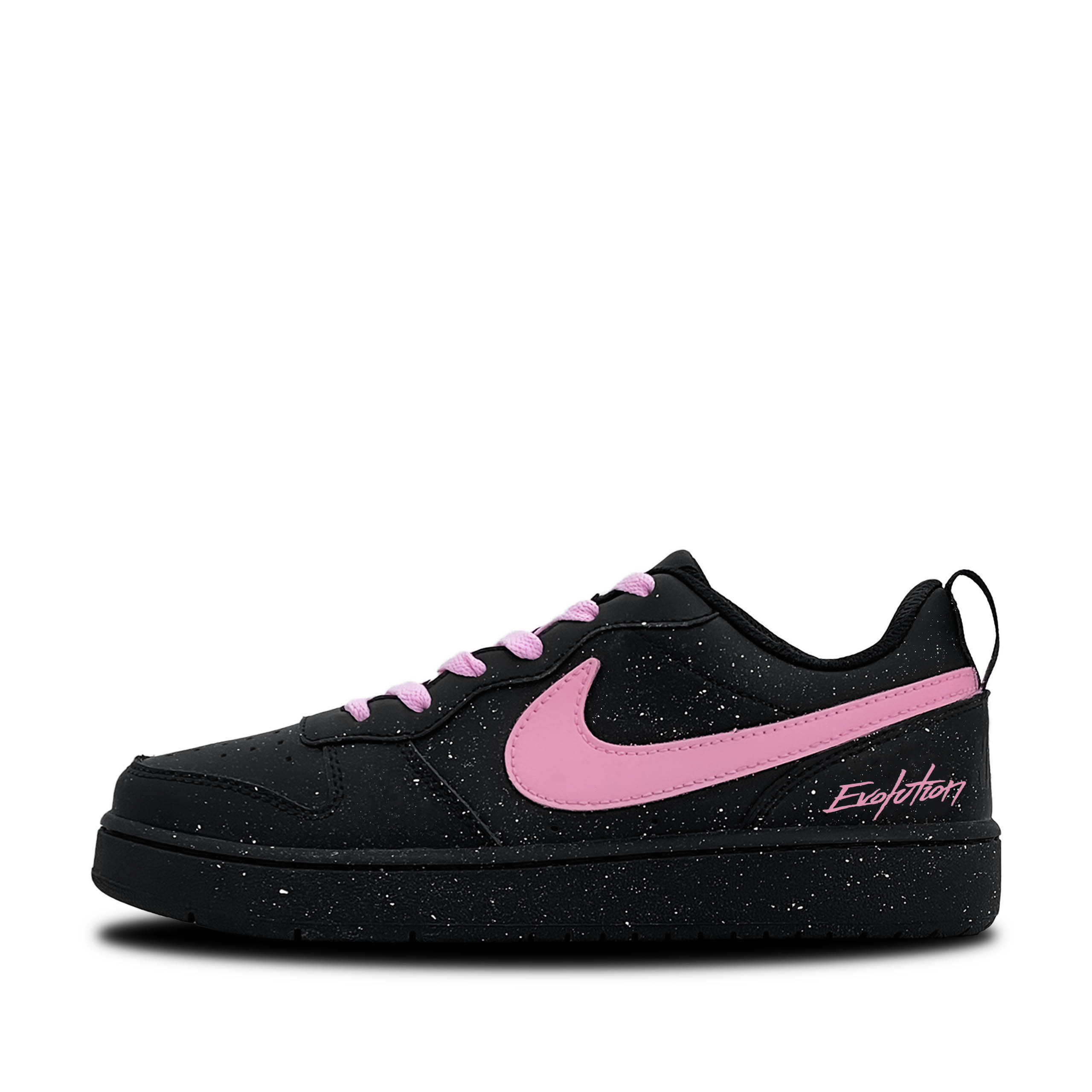 

Nike Court Borough Glamor Pink Starry Sky нескользящие устойчивые к истиранию низкие кеды для скейтборда black pink детские
