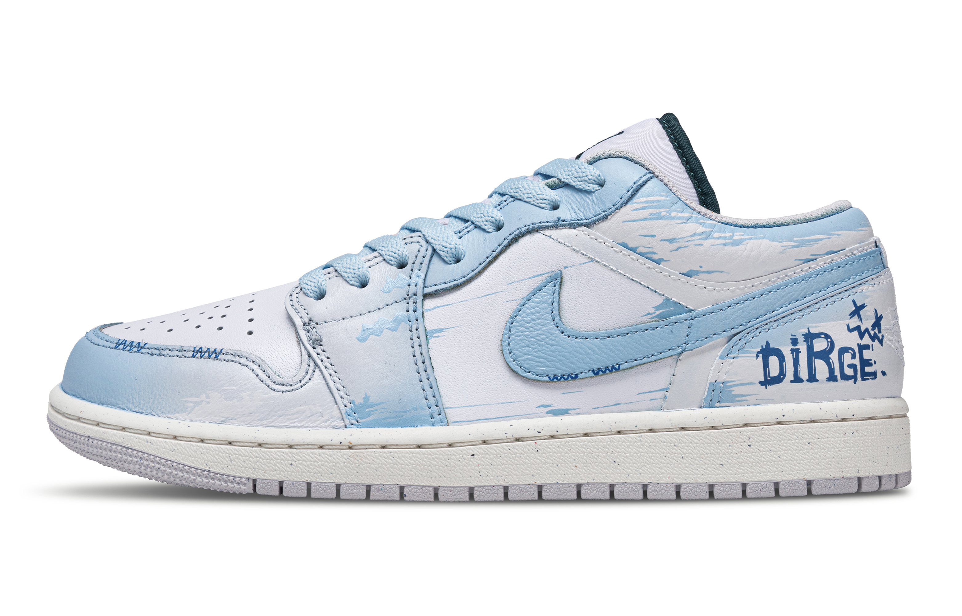 

Jordan Баскетбольные кроссовки Air 1 Low Top Vintage, мужские, сине-белые
