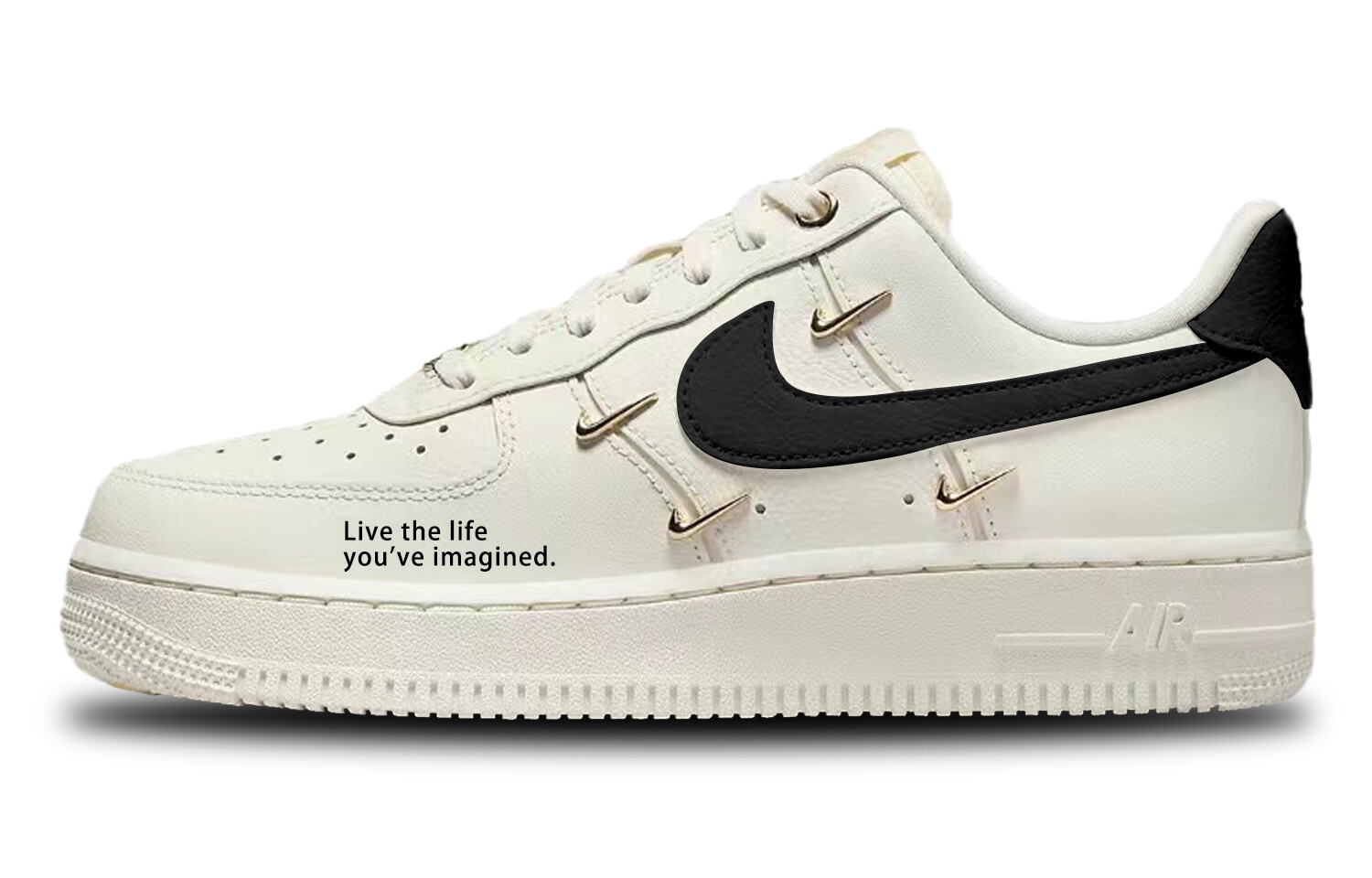 

Кроссовки для скейтбординга Air Force 1 женские, низкие, черный Nike