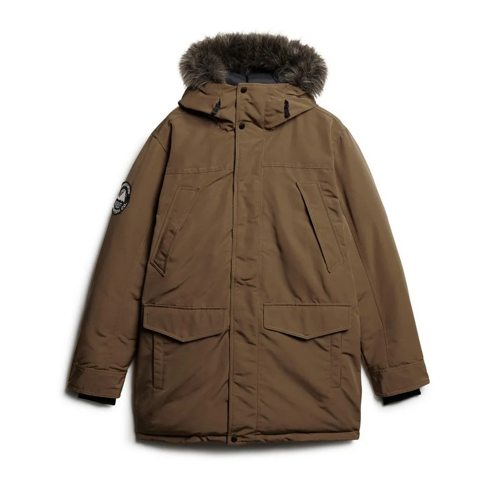 

Куртка Superdry Everest Faux Fur, коричневый