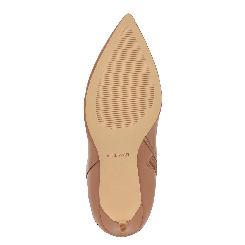 Женские кожаные сапоги до колена Nine West Richy, цвет Light Natural Leather — фото 3