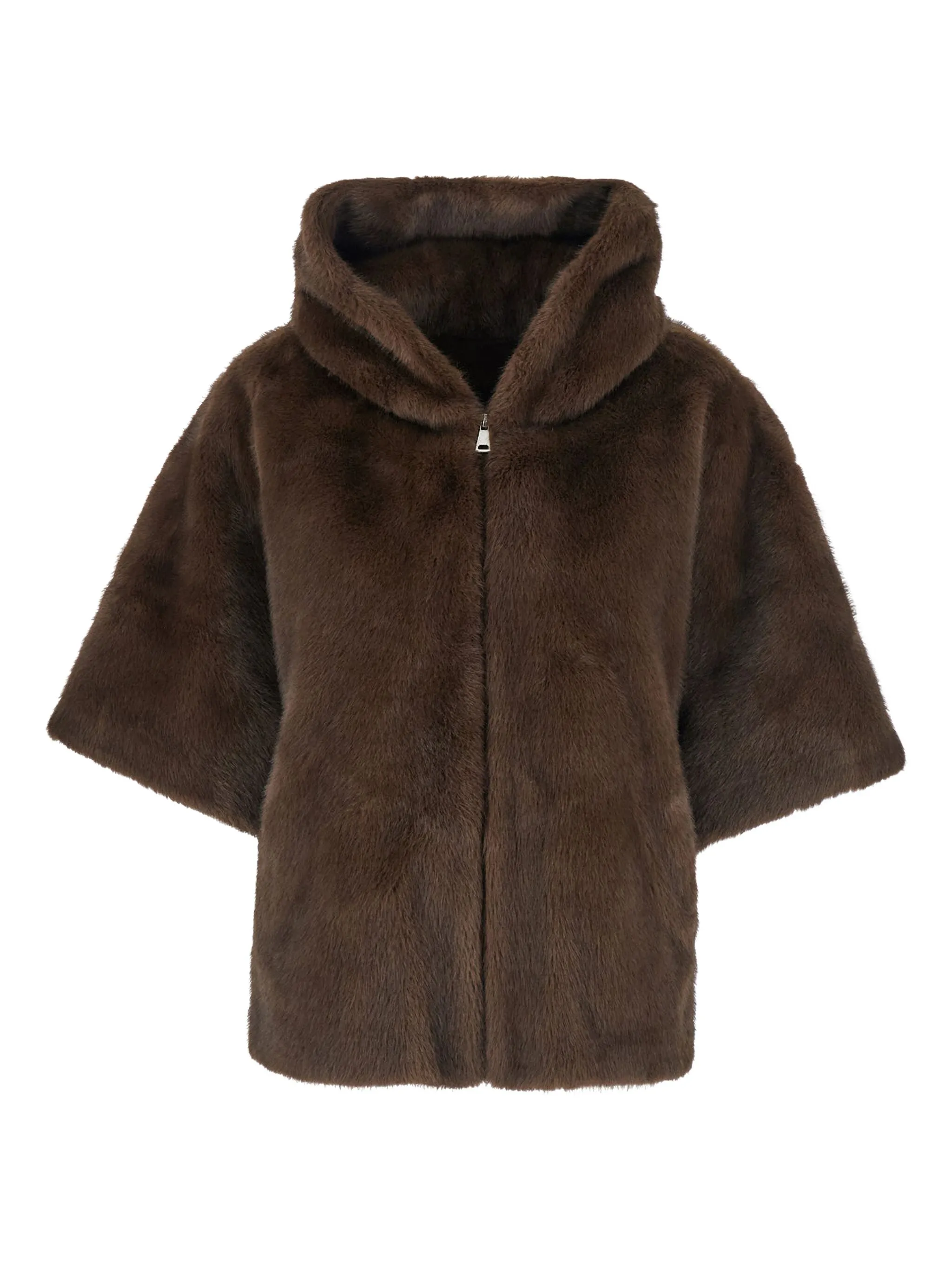 

Шуба из искусственного меха Giovanni Paris, коричневый