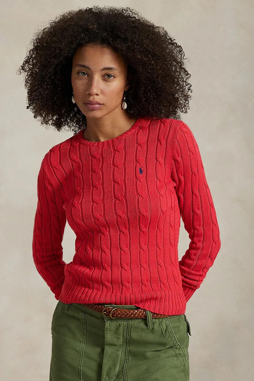 

Хлопковый свитер Polo Ralph Lauren, красный