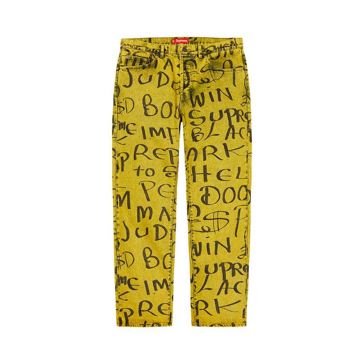 

Джинсы Supreme Black Ark Regular Jean, Fluorescent Yellow