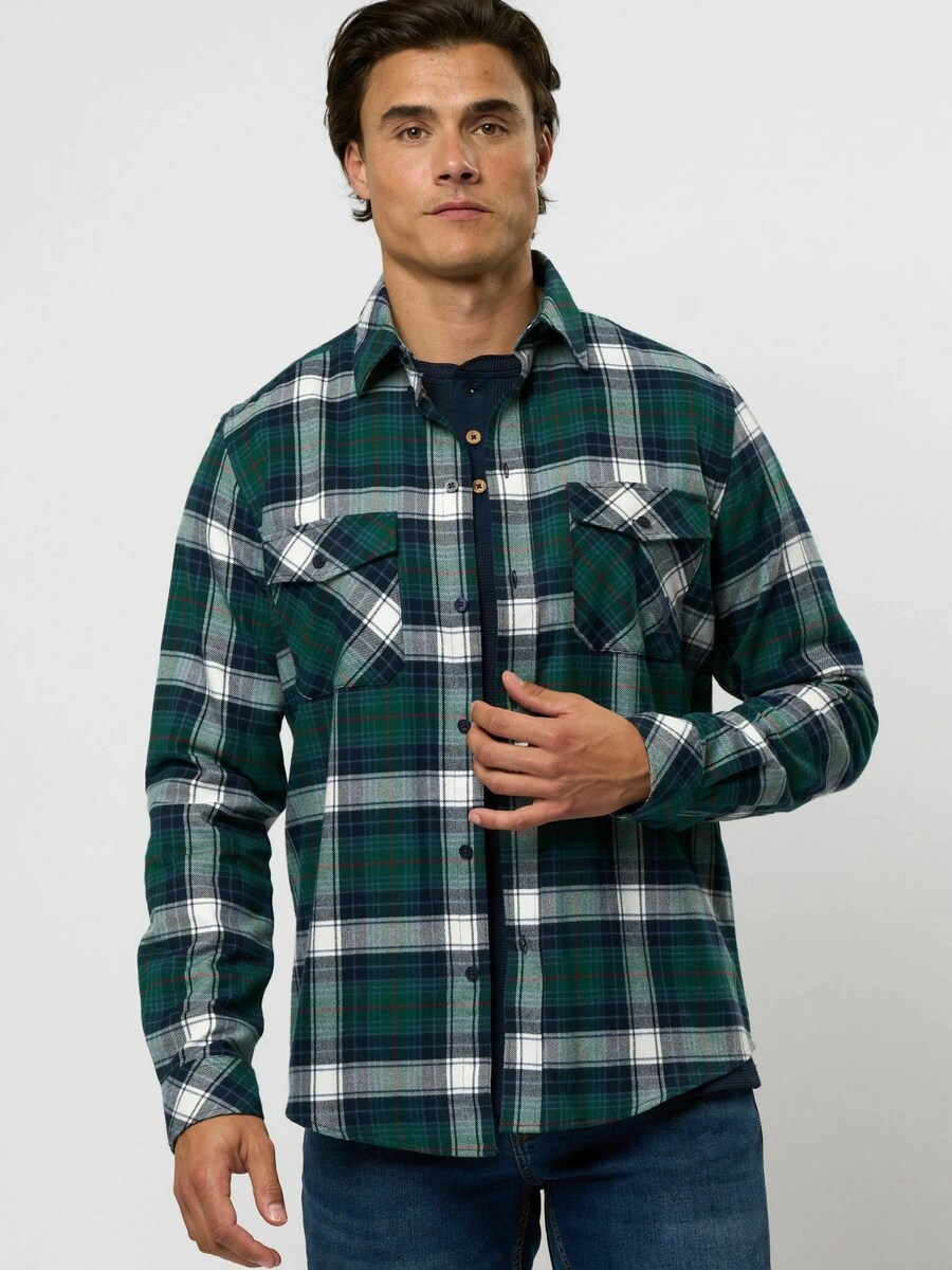 Рубашка на пуговицах классического кроя U.S. POLO ASSN. Ruben, зеленый — фото 3