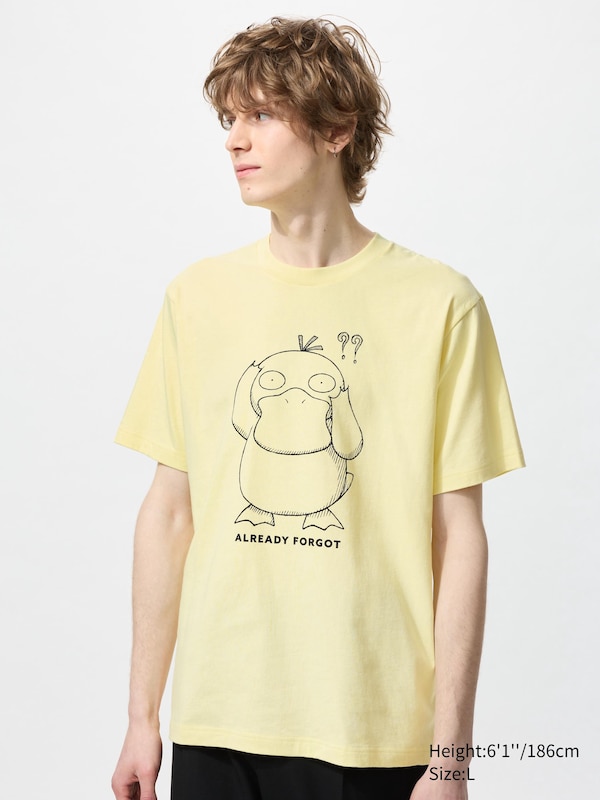 

Футболка с графическим принтом Pokémon ut Uniqlo, желтый