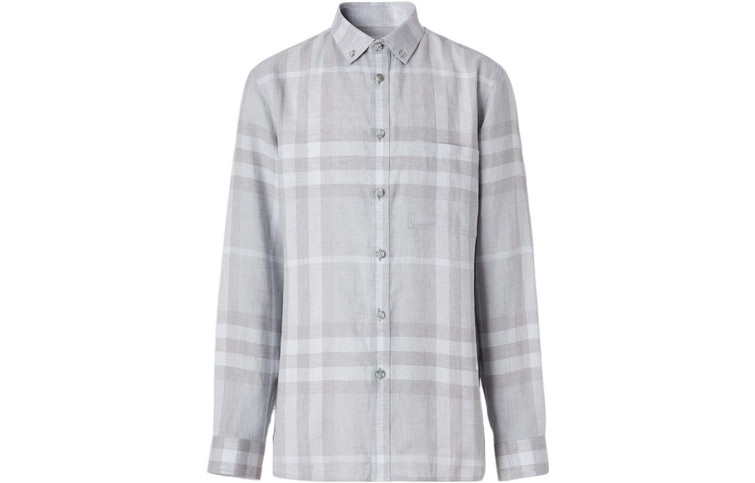 

Рубашка мужская серая/белая Burberry, серый
