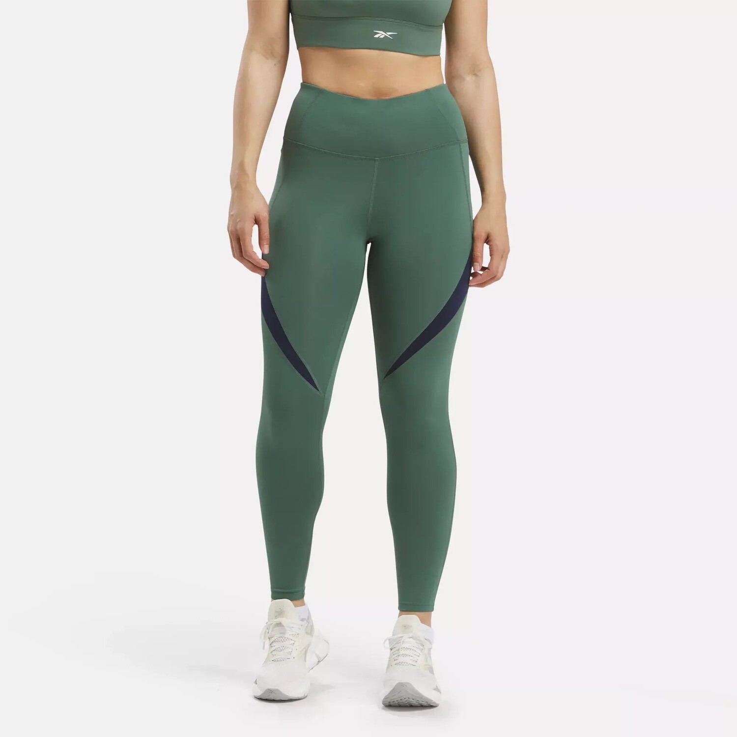 

Леггинсы с цветными блоками ID Train Reebok, зеленый