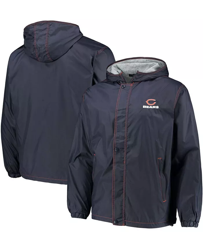 

Мужская синяя с оранжевым куртка Chicago Bears Legacy Stadium на молнии Dunbrooke