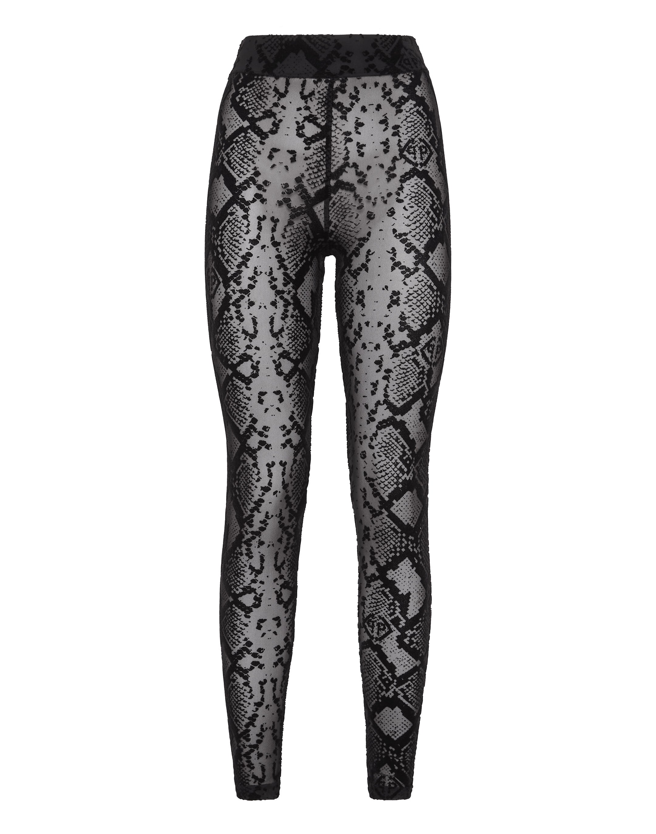 

Леггинсы с высокой талией PHILIPP PLEIN, черный