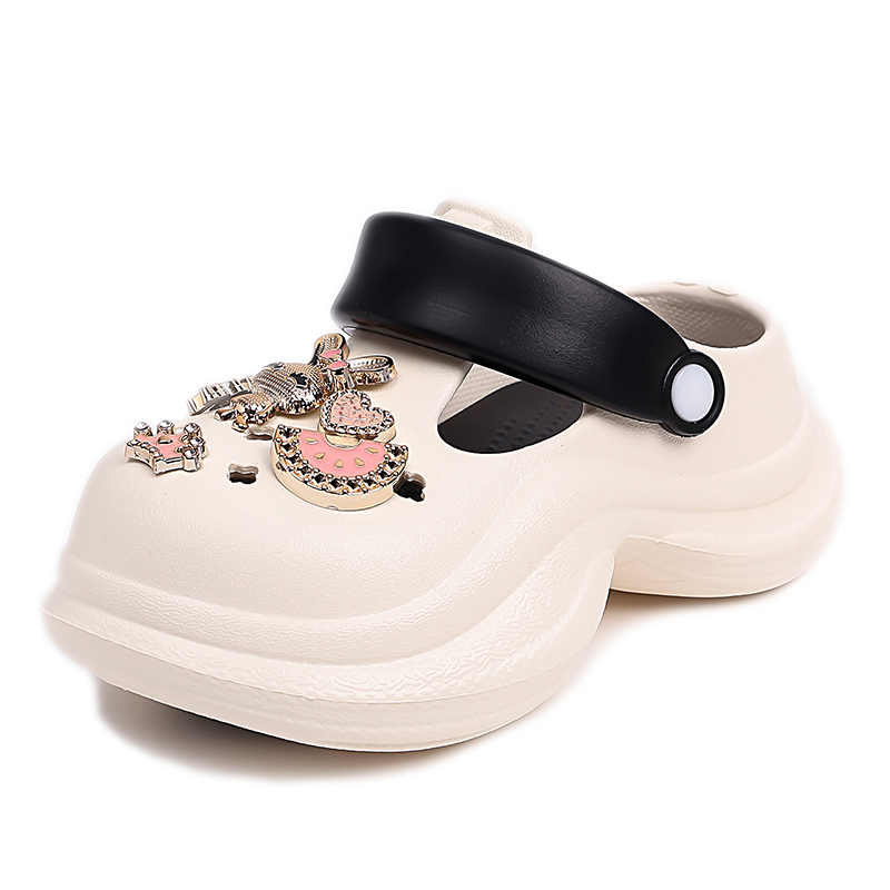 

Противоскользящие детские сандалии для детей Wooden Rabbit, белый/розовый