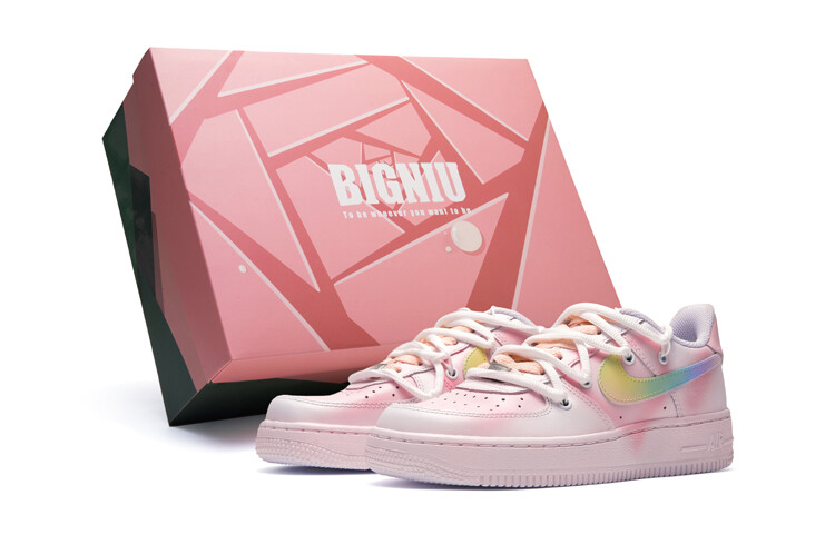 

Кроссовки Nike Air Force 1 Skateboard Shoes Women's Low-Top White Pink