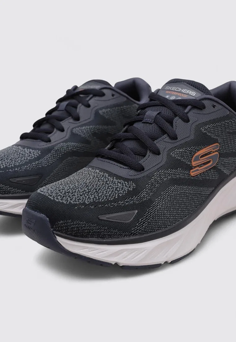 Мужские кроссовки Skechers Edgeride Konzo, Navy Mesh Orange Pu — фото 4