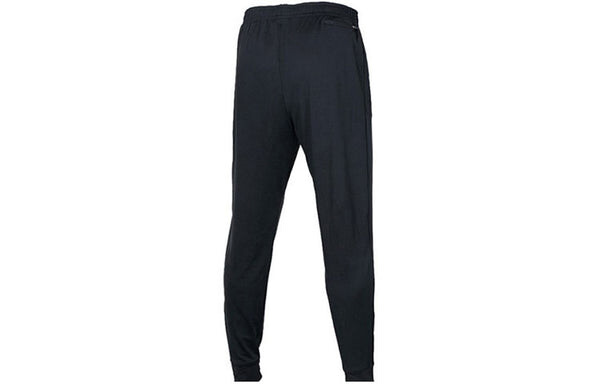 Брюки hollow out alphabet logo pattern knit sports long pants black Nike, черный — фото 2