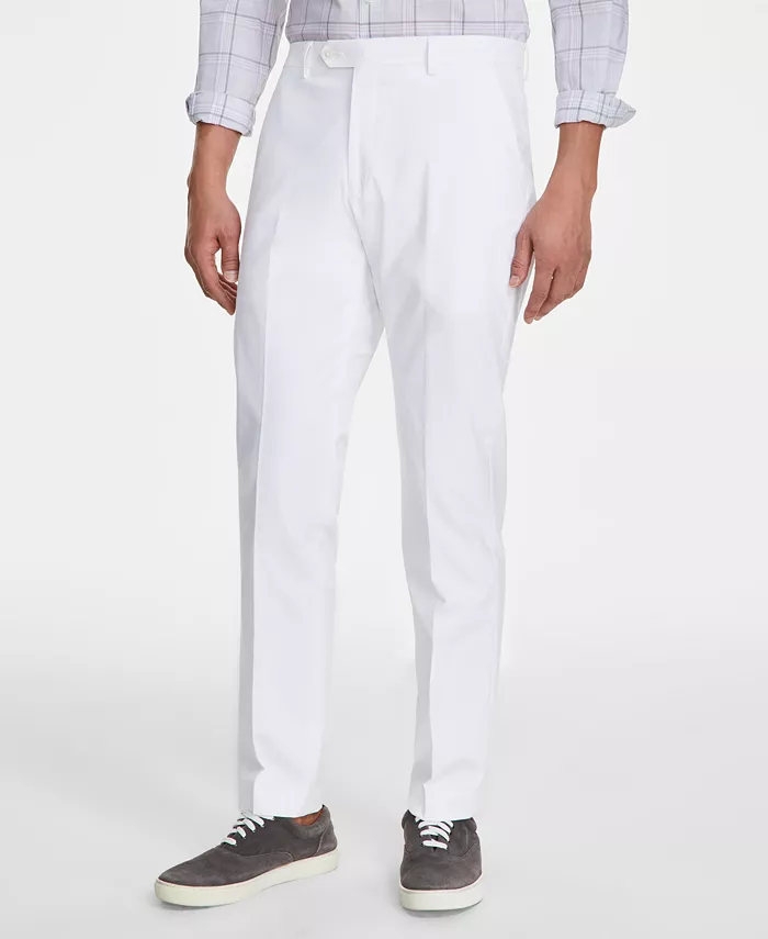 

Мужские брюки Modern-Fit TH Flex Stretch Chambray для костюма Tommy Hilfiger, белый