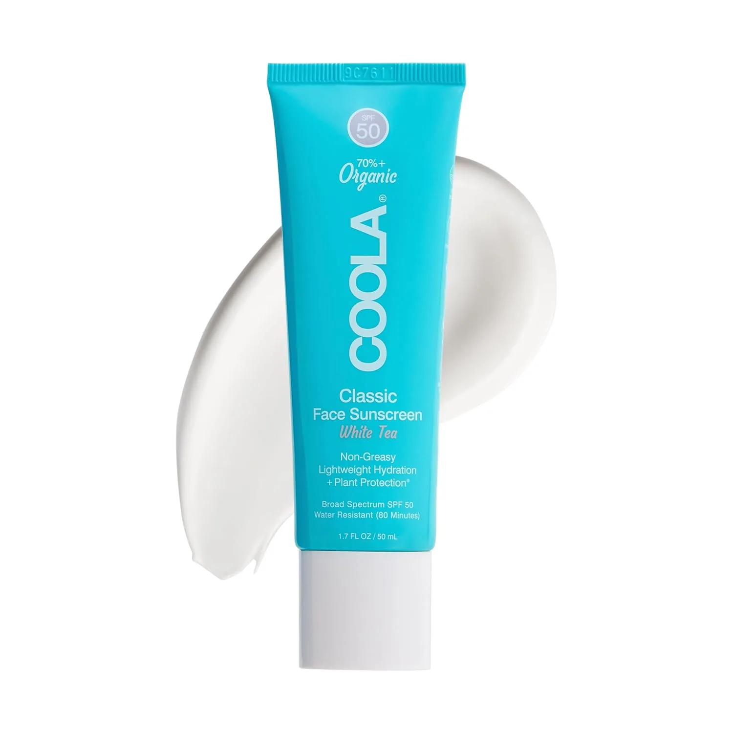 COOLA Органический солнцезащитный лосьон для лица SPF 50, протестирован дерматологами, обеспечивает ежедневную защиту кожи, подходит для веганов, не содержит глютена и отдушек., 1.7 FL OZ