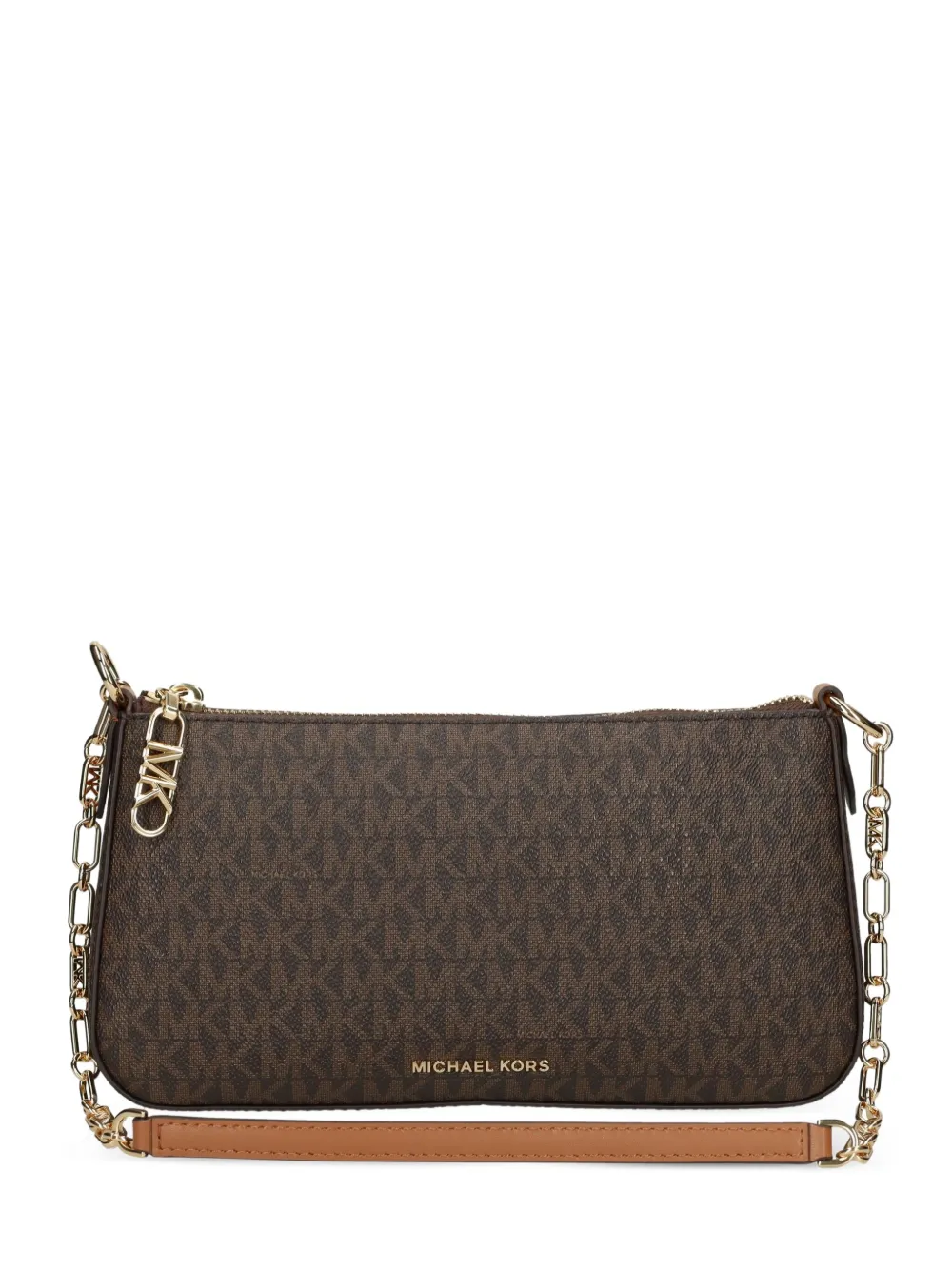 

Сумка с цепочкой и монограммой Michael Michael Kors, коричневый