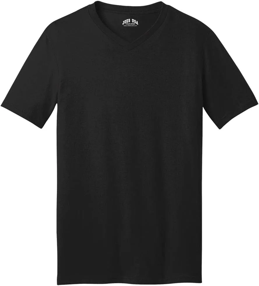 

Футболка мужская Joe's USA V-образным вырезом из гребенного хлопка, размеры XS-4XL