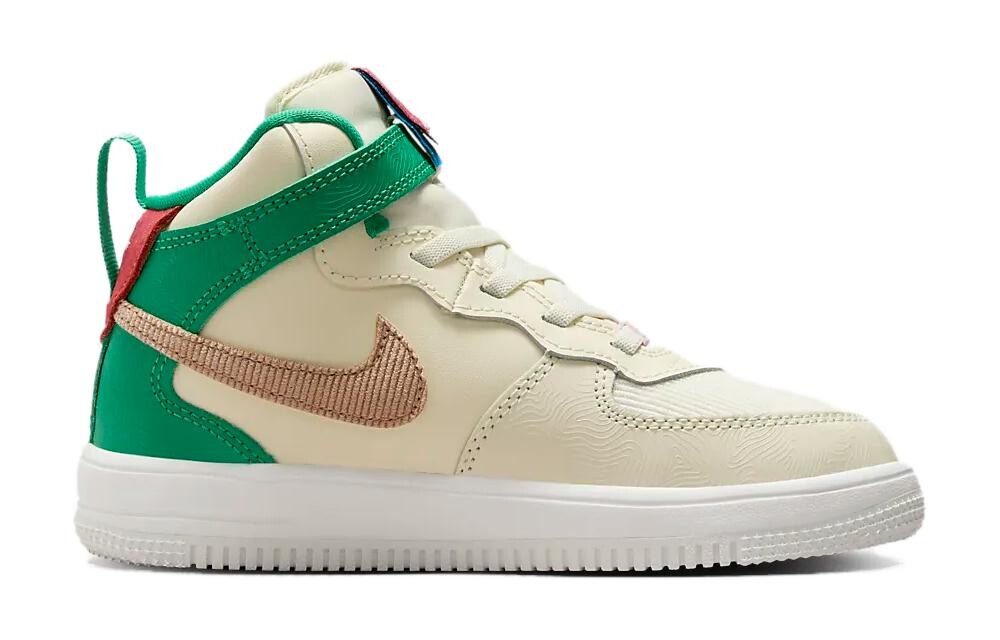 Force 1 Mid EasyOn SE PS "Стадион Кокосового молока Грин" Nike, цвет Yellow Green — фото 2