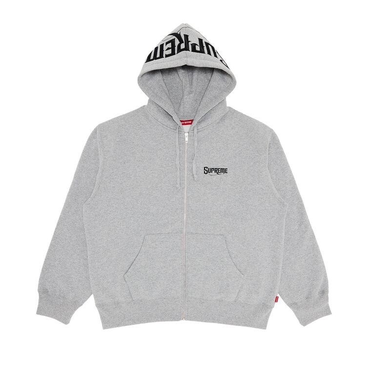 

Толстовка Supreme Mister Cartoon Zip Up Hooded Sweatshirt Heather Grey, серый
