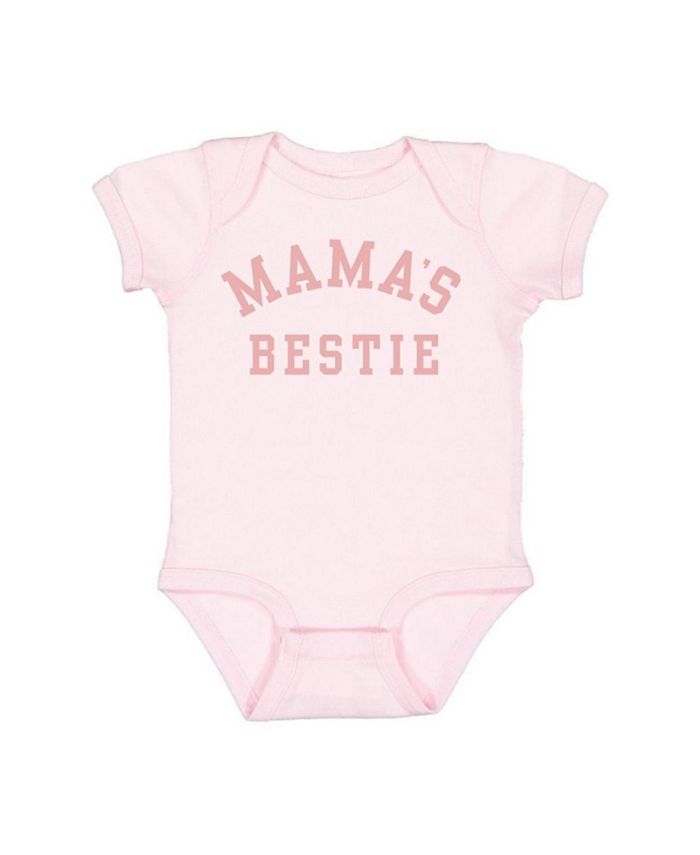 

Детский боди с коротким рукавом "Mama's Bestie" для девочек Sweet Wink, розовый